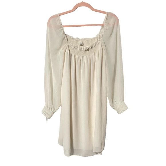 Sold - Aritzia Wilfred Alana Relaxed Fit Chiffon Robe Mini Dress - Size M - Picture 7 of 10